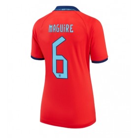 England Harry Maguire #6 Borta Kläder Dam VM 2022 Kortärmad